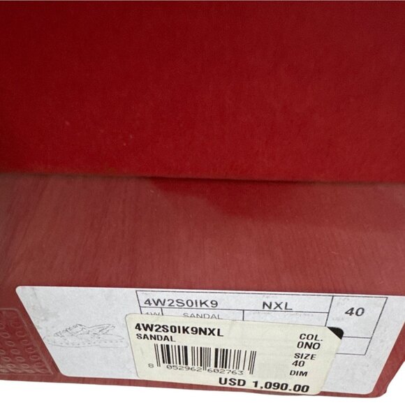 Valentino Garavani Rockstud Caged Black Leather Sandals 10 US NIB MSRP $1090 - Picture 7 of 8